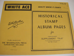 White Ace 1986 Faroe Islands Stamp Singles Album Supplement FA-8