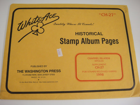 White Ace 1998 Channel Islands Stamp Album Supplement CH-27