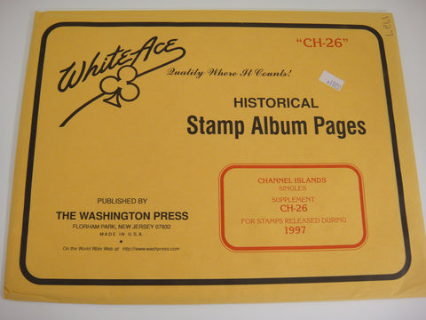 White Ace 1997 Channel Islands Stamp Album Supplement CH-26