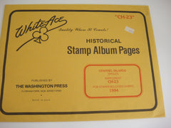 White Ace 1994 Channel Islands Singles Stamp Album Supplement CH-23