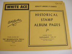 White Ace 1984 Channel Islands Stamp Album Supplement CH-13