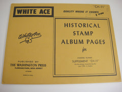 White Ace 1982 Channel Islands Stamp Singles Album Supplement CH-11 NOS