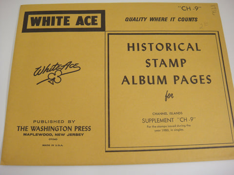 White Ace 1980 Channel Islands Stamp Album Supplement CH-9