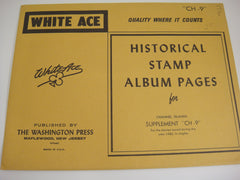 White Ace 1980 Channel Islands Stamp Singles Album Supplement CH-9 NOS