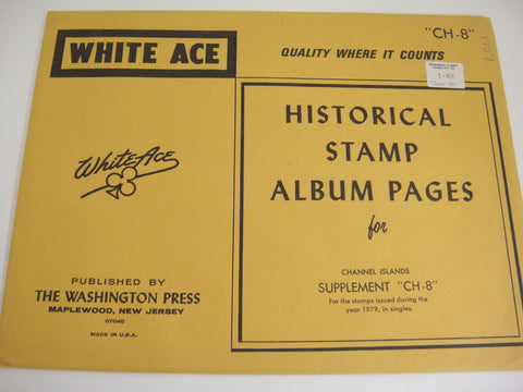 White Ace 1979 Channel Islands Stamp Album Supplement CH-8