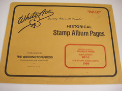 White Ace 1989 US Booklet Panes Album Supplement United States BP-10