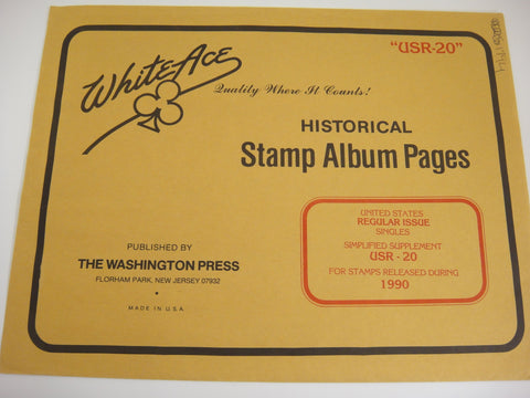 White Ace US 2006 Regular Issue Singles & Coil Pairs Complete Supplement RSC-30
