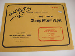 White Ace 1989 Commemorative Postal Stationery Supplement United States CPS-18