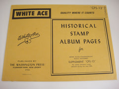 White Ace 1984 US Commemorative Postal Stationery Supplement CPS-13