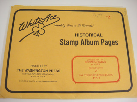 White Ace 1997 Commemorative Singles Complete Supplement United States Z
