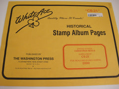 White Ace 2000 Christmas Seals Stamps Album Supplement United States CS-21