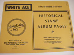 White Ace 1976 United States Christmas Seals Album Supplement CS-5