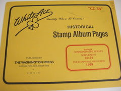 White Ace 1989 Canada Commemorative Singles Stamp Supplement CC-34 NOS