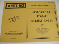 White Ace 1983 Canada Commemorative Singles Stamp Supplement CC-28 NOS
