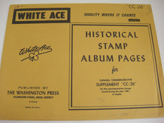 White Ace 1981 Canada Commemorative and Airmails Supplement CC-26 NOS