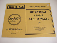 White Ace 1975 Canada Commemorative Singles Stamp Supplement CC-20 NOS