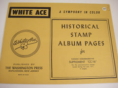 White Ace 1971 Canada Commemorative Singles Stamp Supplement CC-16 NOS