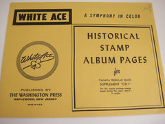 White Ace Canada 1969-1971 Regular Issues Stamp Album Supplement CR-7