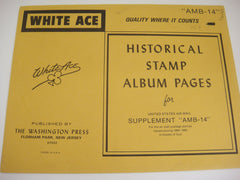 White Ace 1984-1985 Air Mail Blocks Album Supplement United States AMB-14