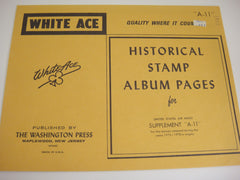 White Ace 1975-1978 United States Air Mail Singles Stamp Album Supplement A-11