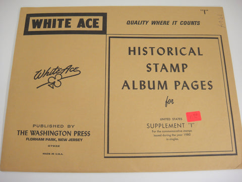 White Ace 1980 United States Commemorative Singles Supplement I