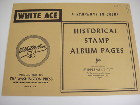 White Ace 1967 United States Commemorative Singles Supplement V