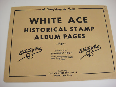 White Ace United States 1954-1956 Regular Issue Stamp Singles Supplement USR-01