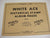 White Ace United States 1954-1956 Regular Issue Stamp Singles Supplement USR-01