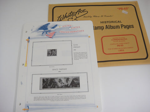 White Ace 1993 U.S. Commemorative Plate Blocks Complete Supplement PB-45 NOS