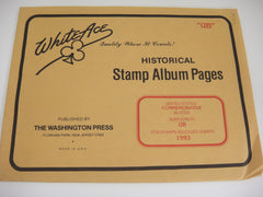 White Ace 1993 U.S. Commemorative Blocks Album Supplement UB NOS