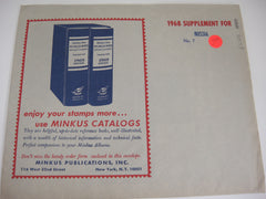 Minkus 1968 russia Stamp Album Supplement 7 NOS