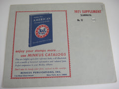 Minkus 1971 Scandinavia Stamp Album Supplement 12 NOS