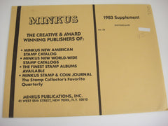Minkus 1983 Switzerland Stamp Album Supplement 26 MSW83 NOS