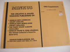 Minkus 1983 United States Regular Issues Stamp Album Supplement 29 NOS