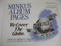 Minkus 1990 United States Commemoratives Stamp Supplement 41 MUSC90