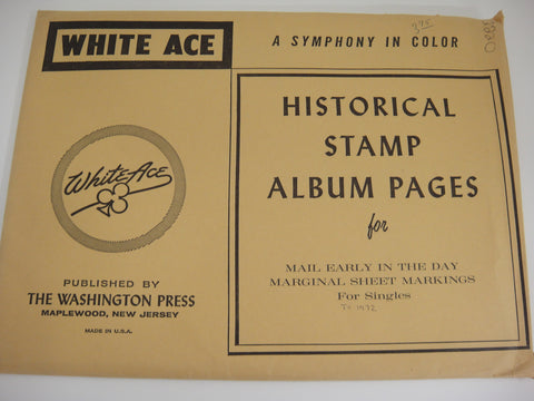 White Ace 1968-1971 United States Commemorative Mail Early Singles Supplement