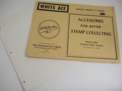 White Ace 15 Blank Postcard Collecting Pages European Size Great Britain