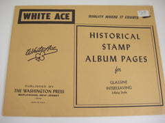 White Ace 20 Pages 3-Ring Glassine Interleaving 8-1/2" x 11" NOS