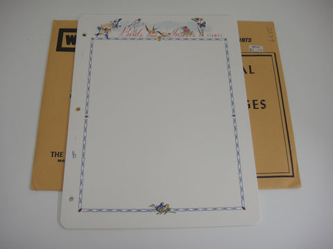 White Ace 12 Blank Fish on Stamps Supplement Pages United States NOS