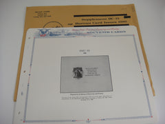White Ace 1986 US Bureau Souvenir Card Issues Album Supplement BC-15
