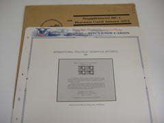 White Ace 1972 US Bureau Souvenir Card Issues Album Supplement BC-1