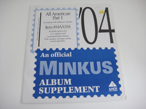 Minkus 2004 All American Part 1 US Stamp Supplement MAA104