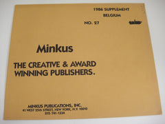 Minkus 1986 Belgium Stamp Album Supplement 27 NOS