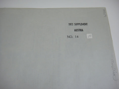 Minkus 1972 AustriaStamp Album Supplement 14 Austria 1972