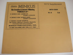 Minkus 1978 British Europe Album Supplement 20 NOS