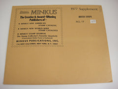 Minkus 1977 British Europe Stamp Album Supplement 19 NOS