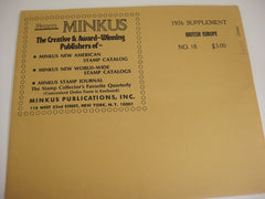 Minkus 1976 British Europe Stamp Album Supplement 18 NOS