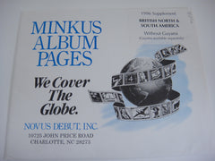 Minkus 1996 British North & South America Album Supplement NOS