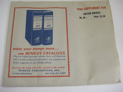 Minkus 1968 British America Stamp Album Supplement 9 NOS