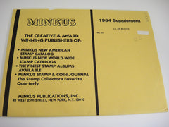 Minkus 1984 Zip Blocks Stamp Album Supplement 21 United States